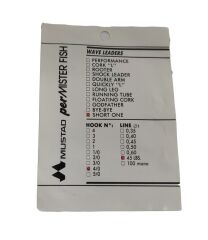 Mustad Short One 4/0 no.iğne, 45Lbs. Lider Takımı