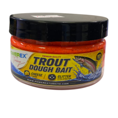 Powerex Dough Bait Peynir Aromalı Turuncu Simli Alabalık ve Sazan Hamuru Turuncu 100gr.