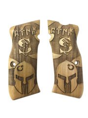 Sarsılmaz Mega - Kılınç Uyumlu Özel Renk Miğfer, Ayyıldız ve Türk Yazılı Model Lazer Kesim Ahşap Kabze