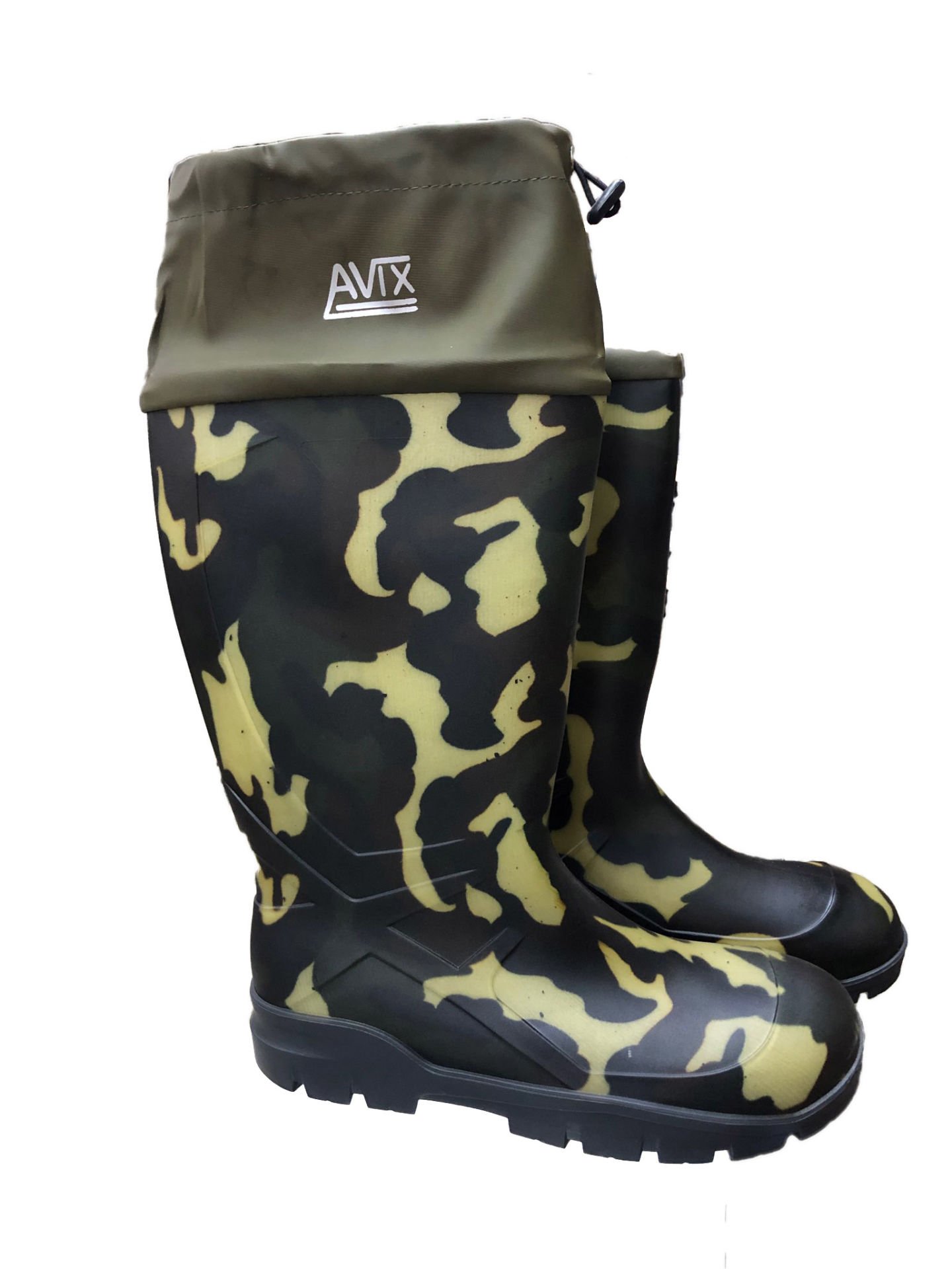 Isora Avix Konçlu Pvc Kamuflaj Çizme 43 Numara