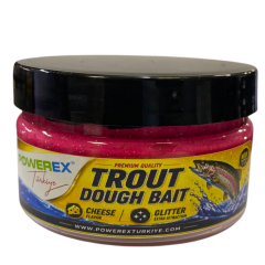 Powerex Dough Bait Peynir Aromalı Pembe Simli Alabalık ve Sazan Hamuru Pembe 100gr.