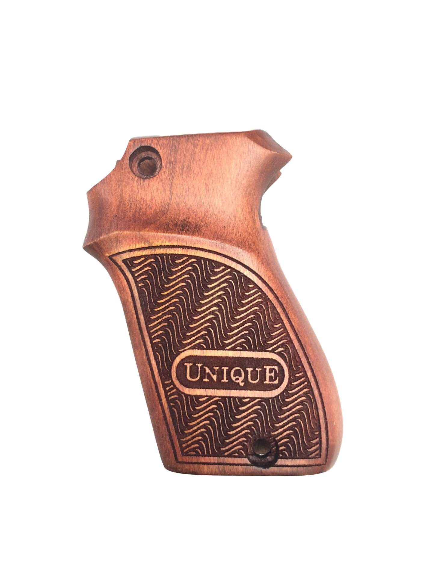 Fransız Onlusu Unique Uyumlu Lazer Kesim Kızıl Ahşap Kabze