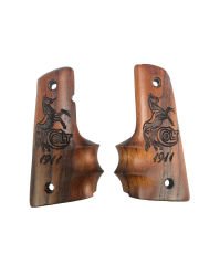Colt 1911 Uyumlu Lazer Kesim Parmak Geçmeli Kabze