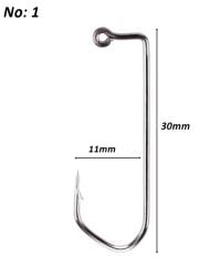 Powerex 8229 1 no. Zoka (Jig head) İğnesi Shiny Nickel 100lü
