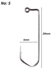Powerex 8229 5 no. Zoka (Jig head) İğnesi Shiny Nickel 100lü