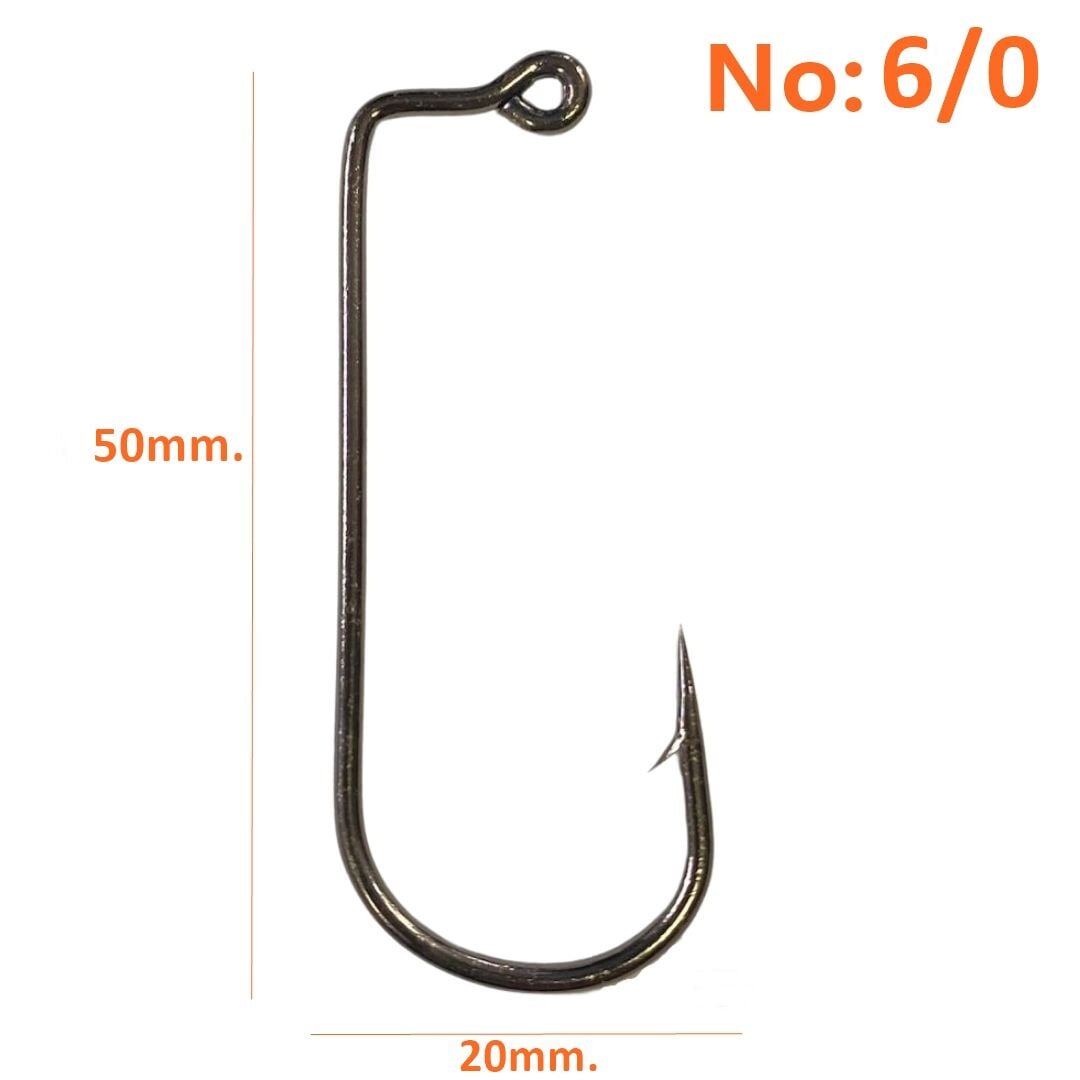 Powerex 8225 Aberdeen Jig 6/0 no. Zoka (Jig head) İğnesi Black Nickel 100lü