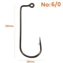 Powerex 8225 Aberdeen Jig 6/0 no. Zoka (Jig head) İğnesi Black Nickel 100lü