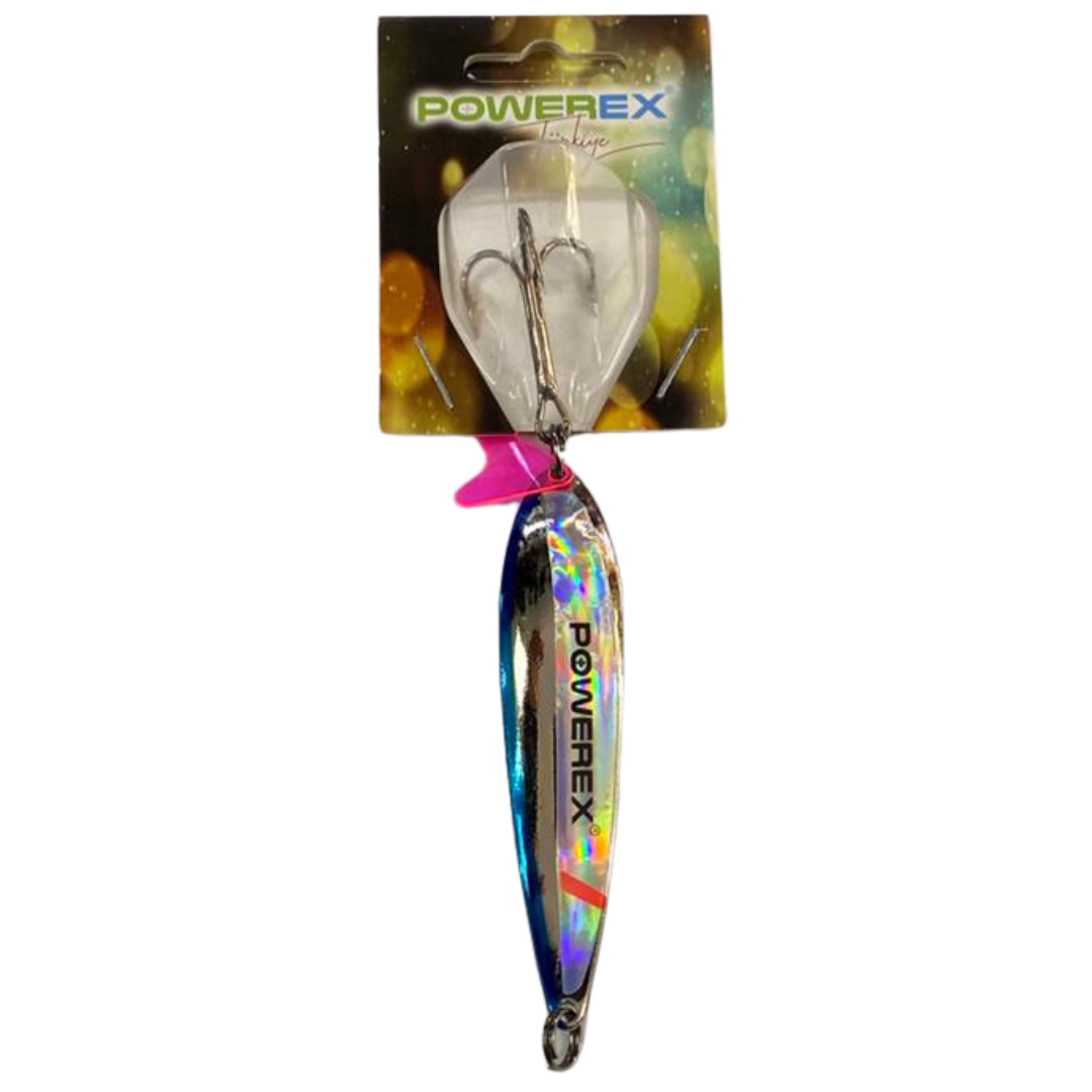 Powerex Bluefish 24 gr. 8 cm. Lüfer Palamut Turna Çinekop 7887 Metal Kaşık Sahte Yem