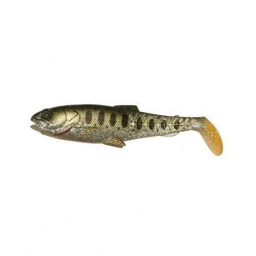 Savage Gear Craft Cannibal Paddletail 10,5 cm 12 gr Suni Yem Olive Pearl Silver