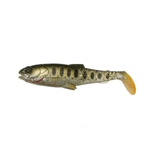 Savage Gear Craft Cannibal Paddletail 10,5 cm 12 gr Suni Yem Olive Pearl Silver