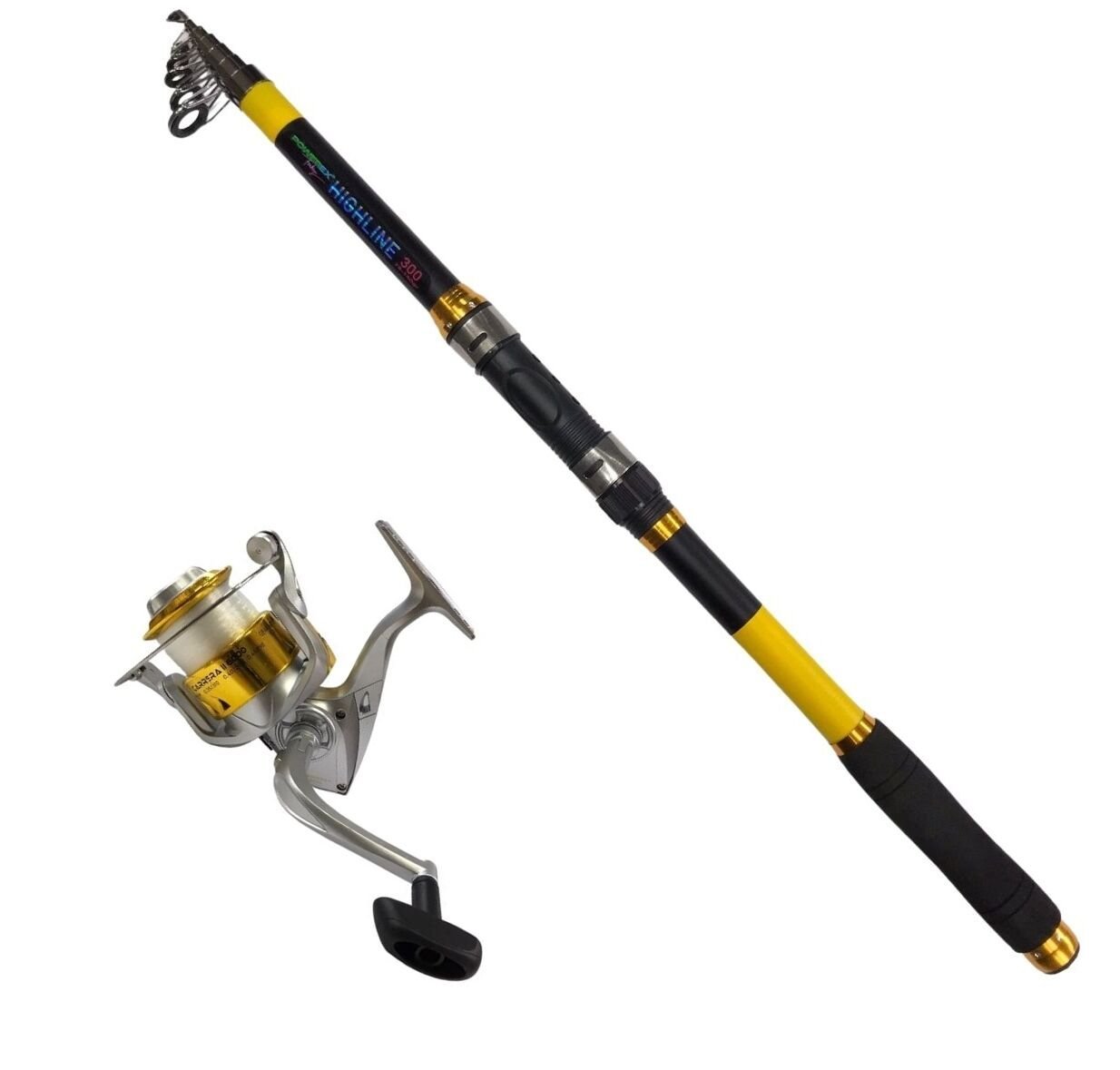 Powerex Highline 3m. 75-150gr Kamış  - Carrera 4000 Gold Kamış Makine Olta Seti