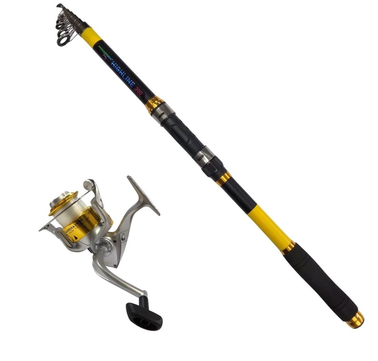 Powerex Highline 3m. 75-150gr Kamış  - Carrera 4000 Gold Kamış Makine Olta Seti