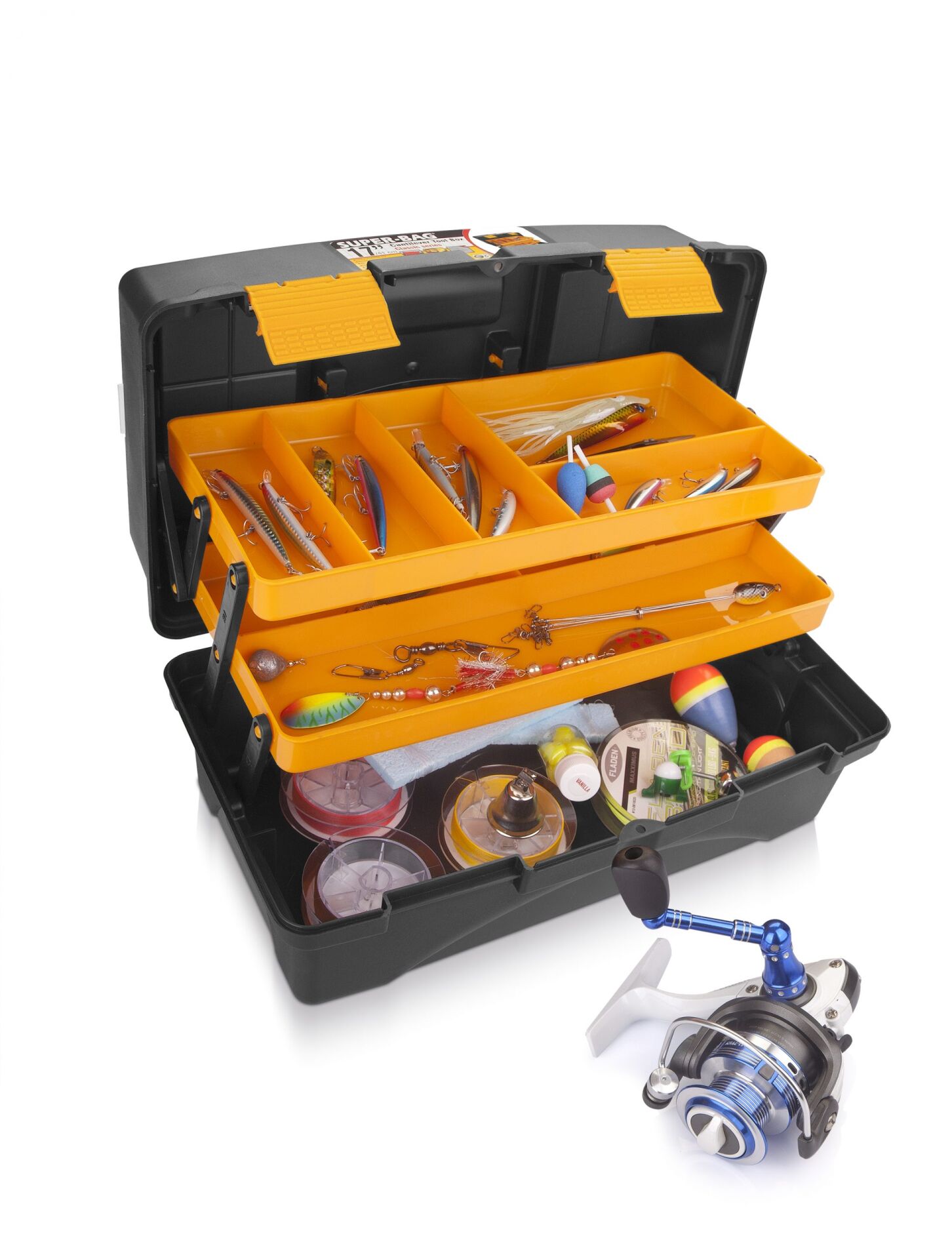 Powerex 17'' Raflı Balıkçı Takım Çantası