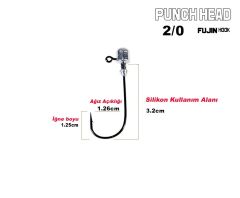 Fujin Punch Head 2/0 5gr Jighead 3 lü Paket