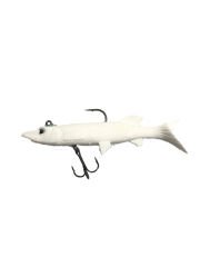 Powerex 3D Beyaz Turna Model Kendinden Zokalı 8cm. 9gr. Silikon Sahte Yem 5'li Paket