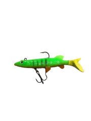 Powerex 3D Tiger Desen Kendinden Zokalı 8cm. 9gr. Silikon Sahte Yem 5'li Paket