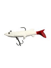 Powerex 3D Kırmızı Kuyruk Turna Model Kendinden Zokalı 8cm. 9gr. Silikon Sahte Yem 5'li Paket