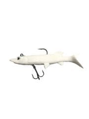 Powerex 3D Beyaz Turna Model Kendinden Zokalı 10cm. 14,5gr. Silikon Sahte Yem 5'li Paket