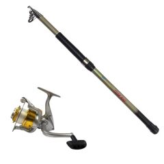 Powerex Team man 240cm. - Carrera 4000 Gold Makineli Kamış Makine Olta Seti