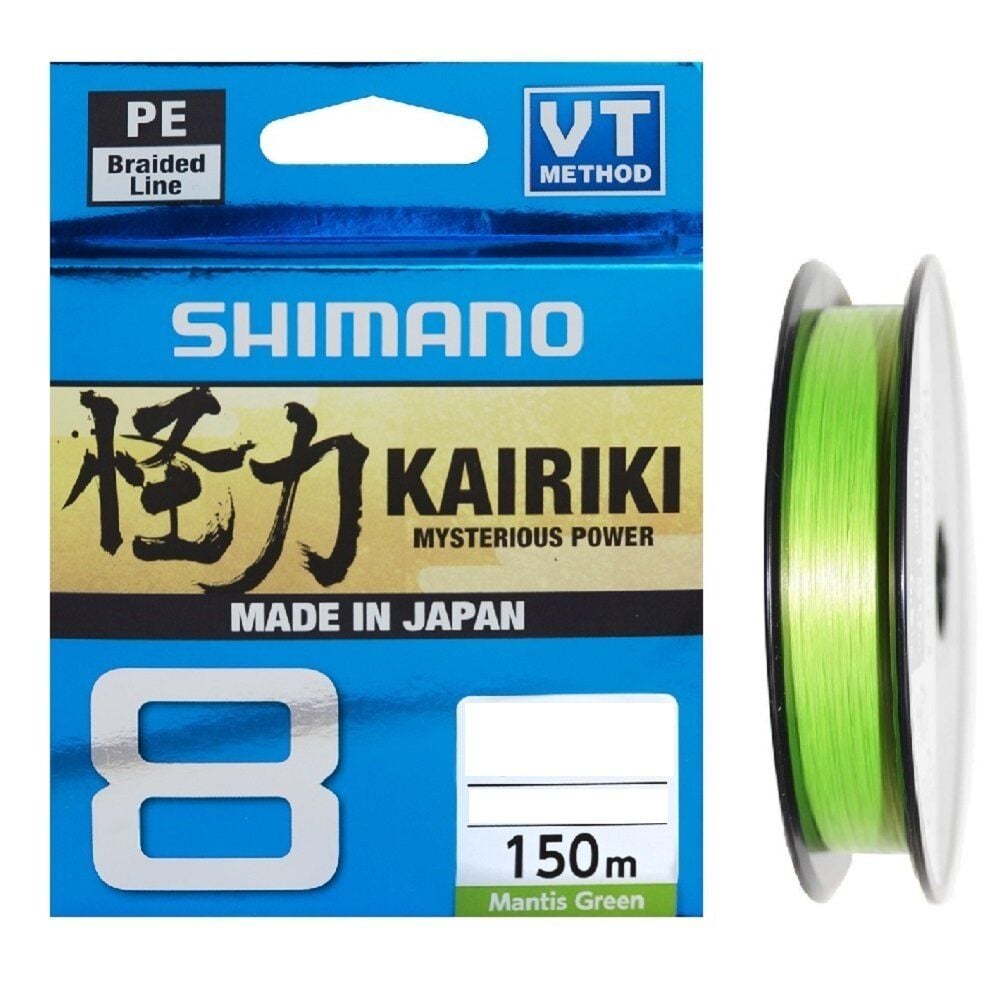 Shimano Kairiki 8 150m. Mantis Green 0.190mm/12kg.