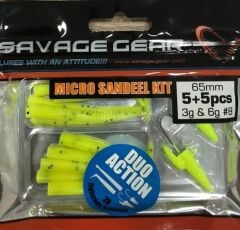 Savage Gear Micro Sandeel Kit 12+2 Parça Türkiye Özel Üretim Yellow