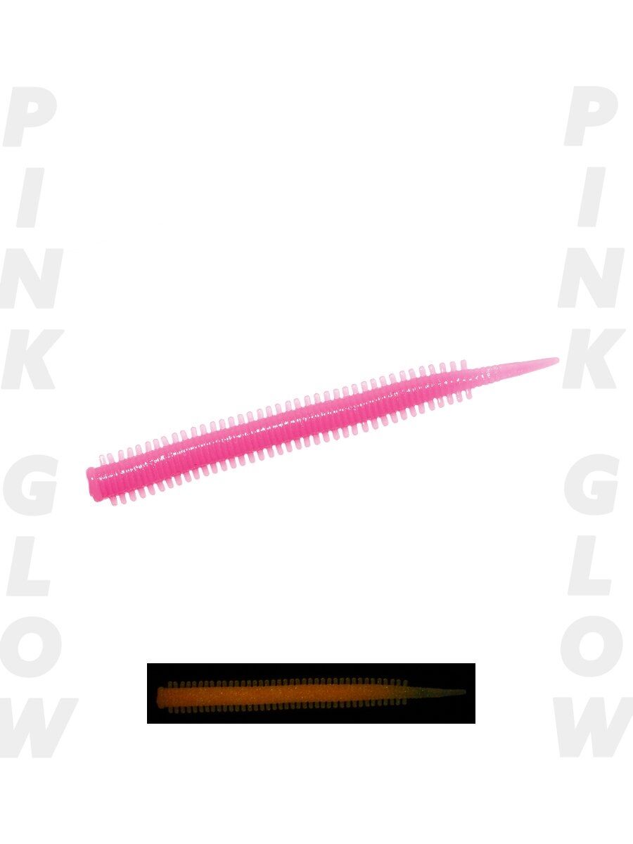 Fujin Yummy Sandworm 7cm Pink Glow LRF Silikonu