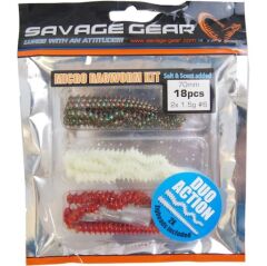 Savage Gear Lrf Ragworm Kit 18+2 Parça Jighead (Red,Kırmızı,Brown,Kahve,Glow,Glow)