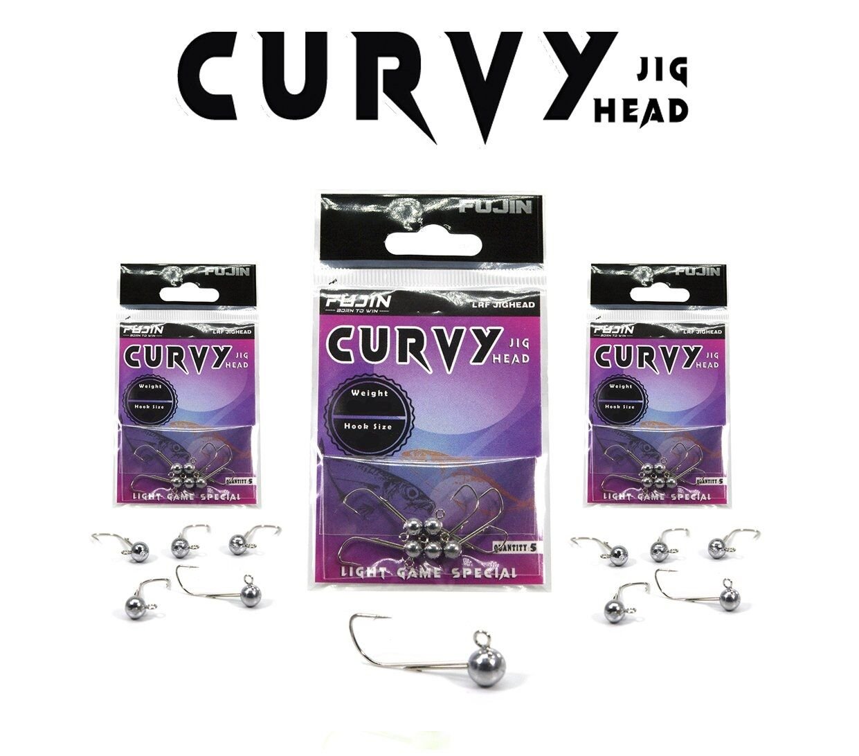 Fujin Curvy Jig Head 4 no1.8 gr