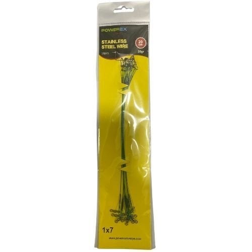 Powerex 20cm. 10'lu Paket Klipsli Bilyeli Fırdöndülü Turna Çinekop Çelik Teli