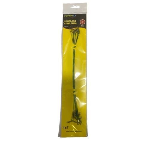 Powerex 25cm. 10'lu Paket Klipsli Bilyeli Fırdöndülü Turna Çinekop Çelik Teli
