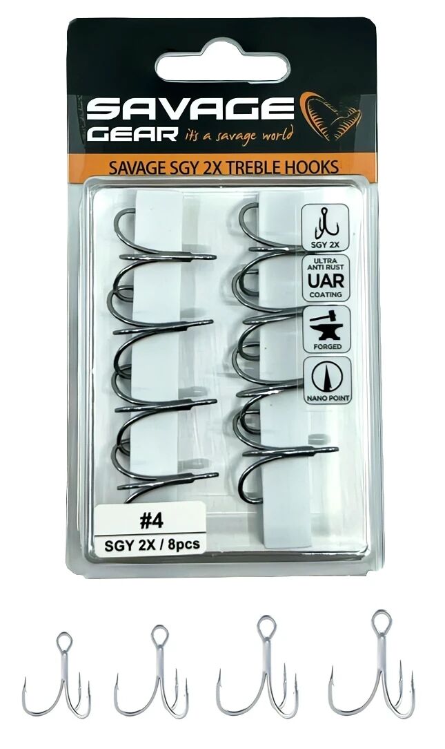 Savage Gear SGY 2X Trebles 2 No 8 Adet İğne