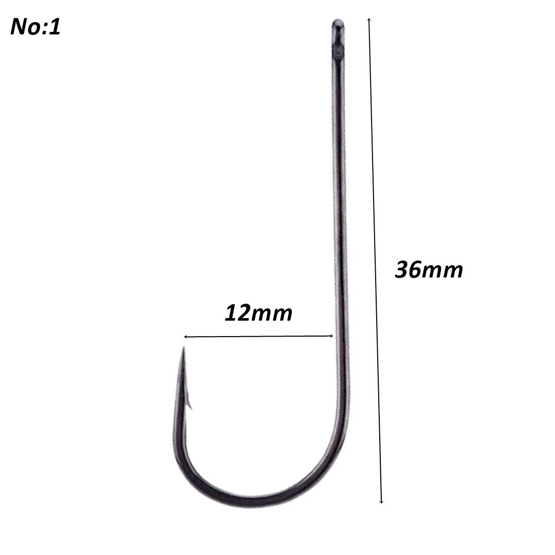 Powerex 3261 Aberdeen 1 no Uzun Delikli Palamut-Lüfer İğnesi Black Nickel 100 Adet