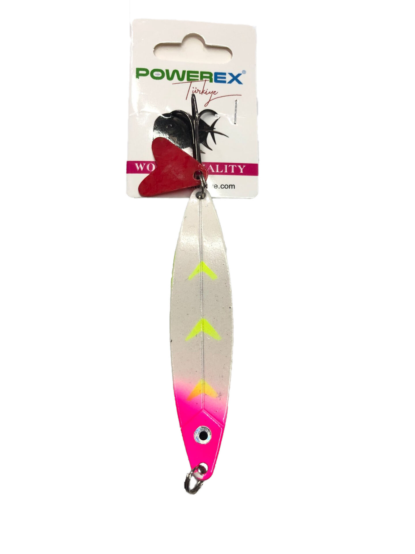 Powerex Magnum Lüfer Palamut Turna Çinekop 28gr. 9cm. Mod.253 Glow Metal Kaşık Sahte Yem
