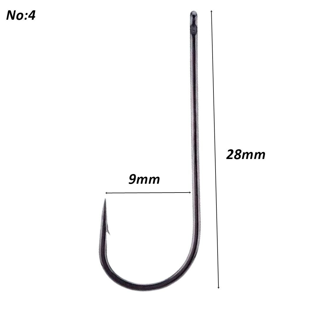 Powerex 3261 Aberdeen 4 no Uzun Delikli Palamut-Lüfer İğnesi Black Nickel 100 Adet