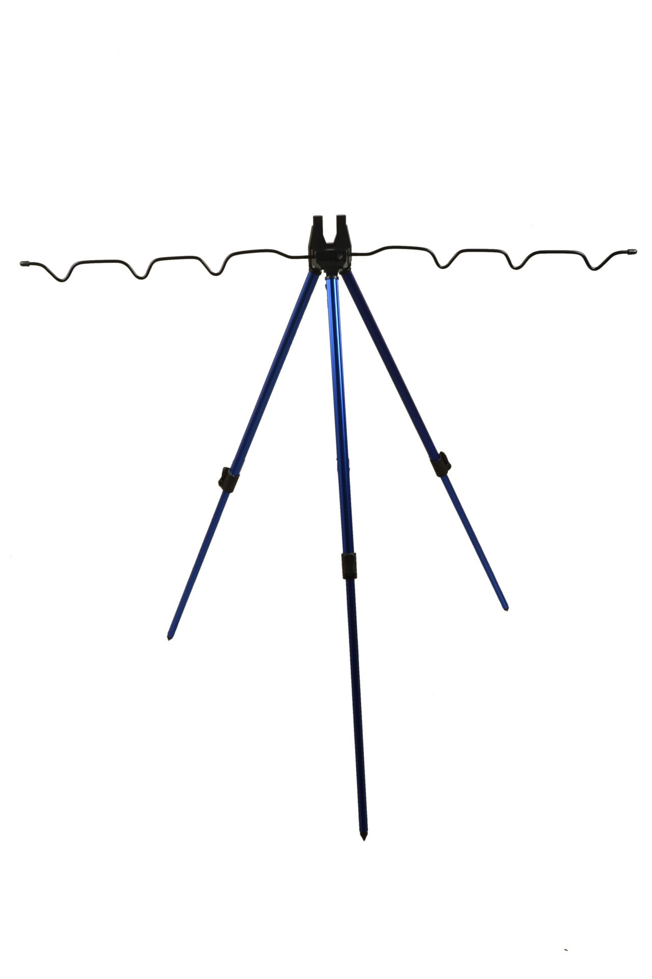 Powerex Paslanmaz Çelik Mavi Krom Easy Lock Teleskopik Katlanır 6'lı Kamış Dayama Tripod