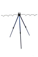 Powerex Paslanmaz Çelik Mavi Krom Easy Lock Teleskopik Katlanır 6'lı Kamış Dayama Tripod