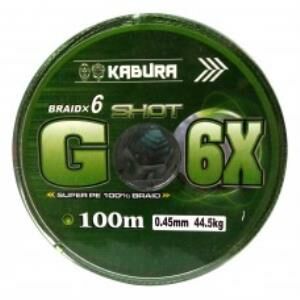 Kabura G-6X %100 Super PE Braid 6 Örgü 0,20mm 100MT.