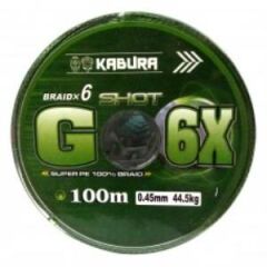 Kabura G-6X %100 Super PE Braid 6 Örgü 0,20mm 100MT.