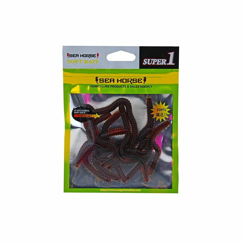 SeaHorse Silikon Natural Solucan Kırmızı 8cm