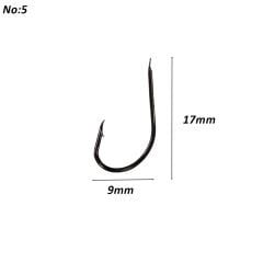 Powerex 530 model 5no Black Nickel Kutu Balık İğne 100 Adet