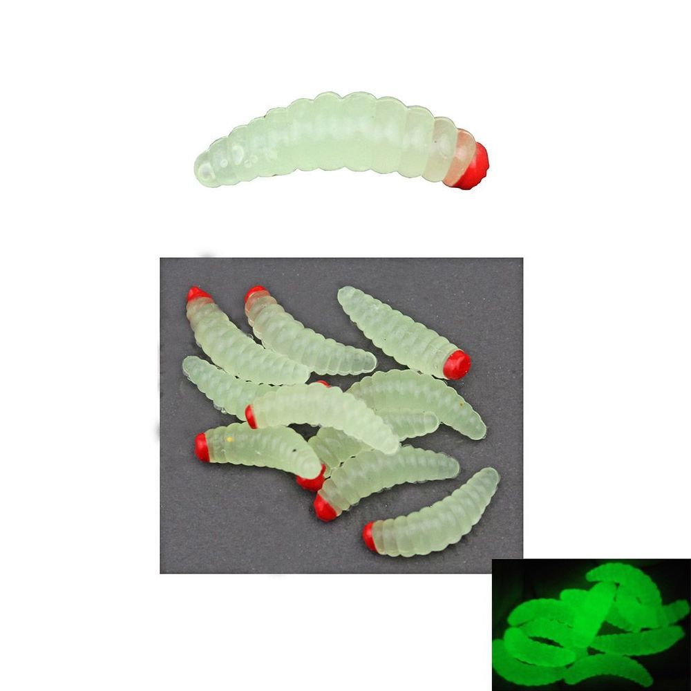 SeaHorse Silikon Kurt 2 Cm Glow-Red Head 10lu