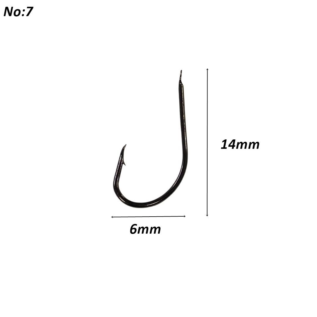 Powerex 530 model 7no Black Nickel Kutu Balık İğne 100 Adet