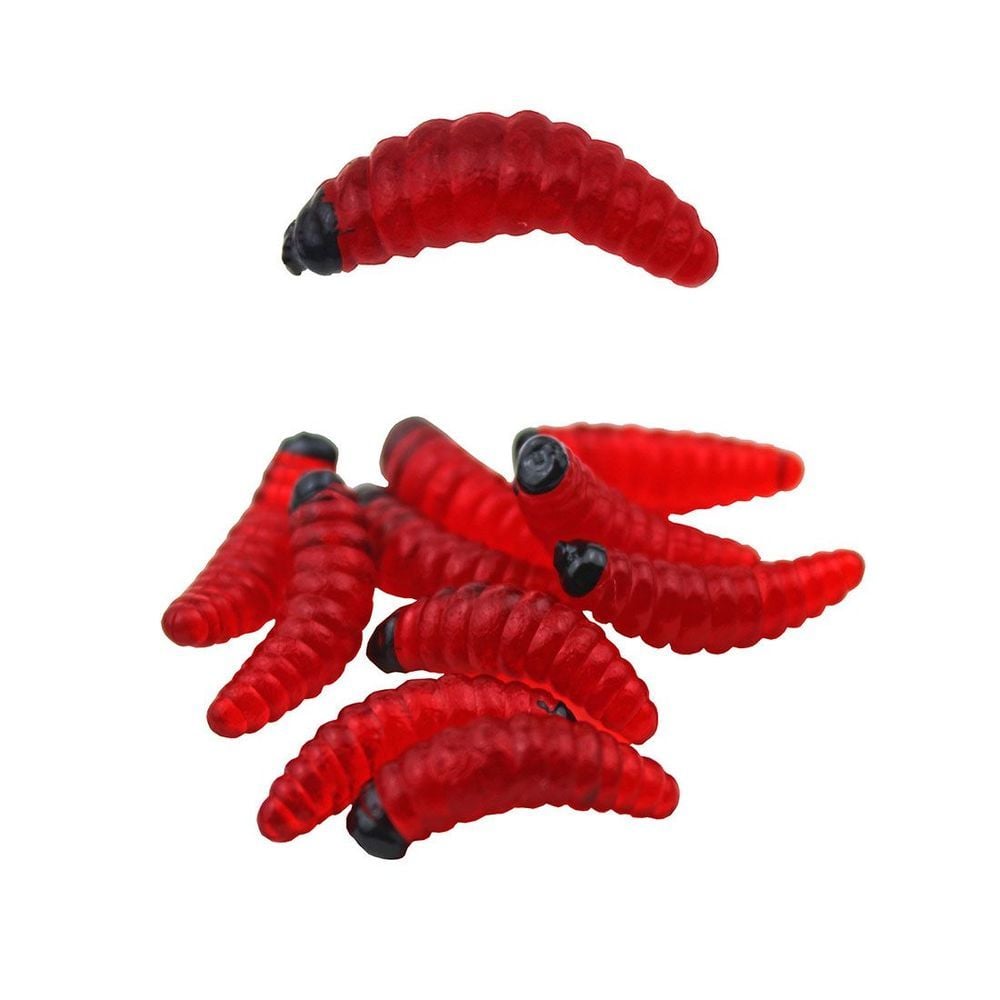 SeaHorse Silikon Kurt 2 Cm Red-Black Head 10lu