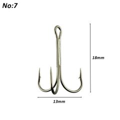 Powerex 8236 Shiny Nickel Parlak Krom Paslanmaz 7 no. Üçlü İğne 100 lü kutu