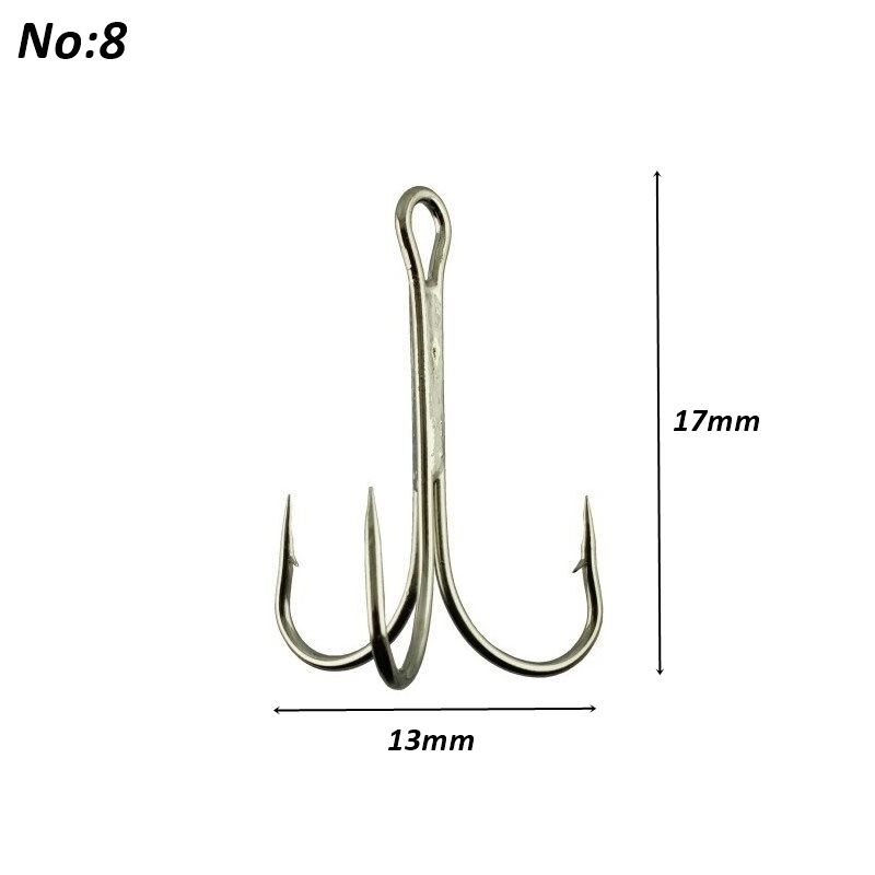 Powerex 8236 Shiny Nickel Parlak Krom Paslanmaz 8 no. Üçlü İğne 100 lü kutu