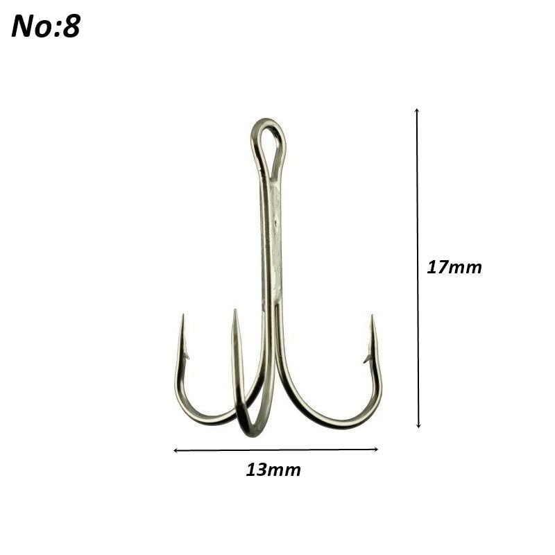 Powerex 8236 Shiny Nickel Parlak Krom Paslanmaz 8 no. Üçlü İğne 100 lü kutu