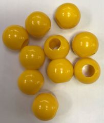 Sazan Boncuğu Sarı Boncuk 10 mm.Geniş Delikli