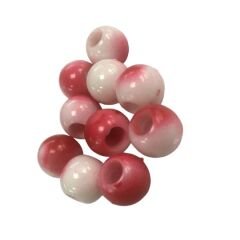 Powerex 10mm. Geniş Delikli Yüzen Dalgalı Kırmızı Sazan Boncuğu C25