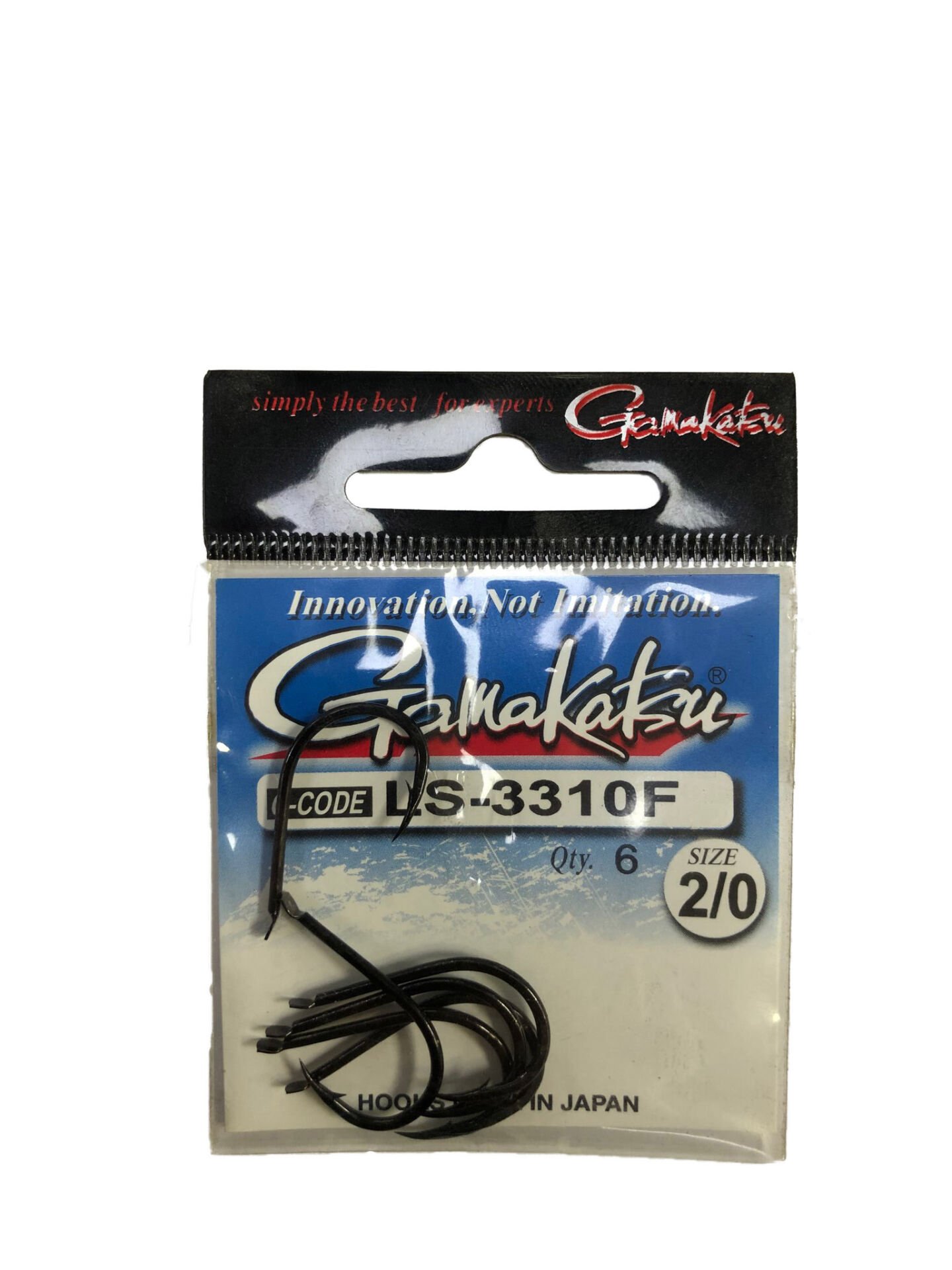 Gamakatsu LS-3310F 2/0 No. Black 6'lı Paket