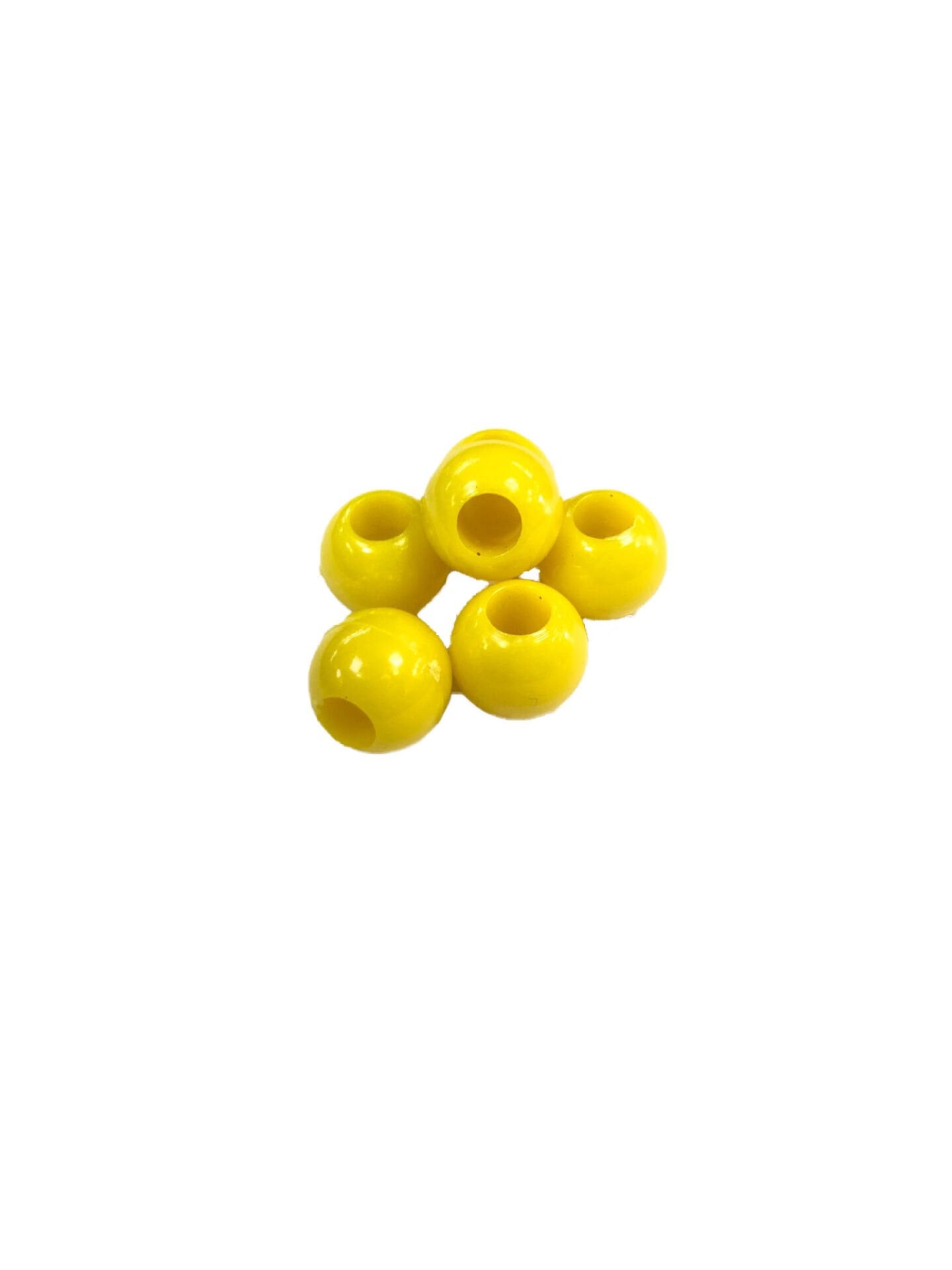 Sazan Boncuğu Limon Sarı Boncuk 10mm. Geniş Delikli